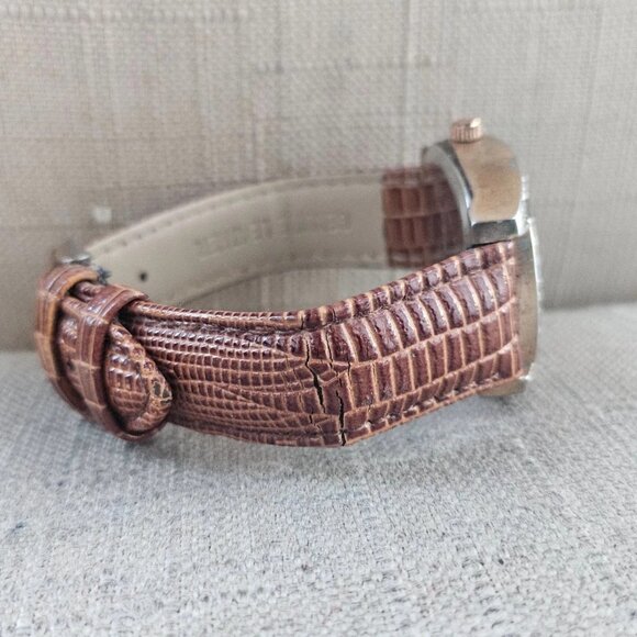 Strada Ldies Wristwatch Brown Leather Band Japan Quartz Movement Analog Watch - Picture 7 of 12